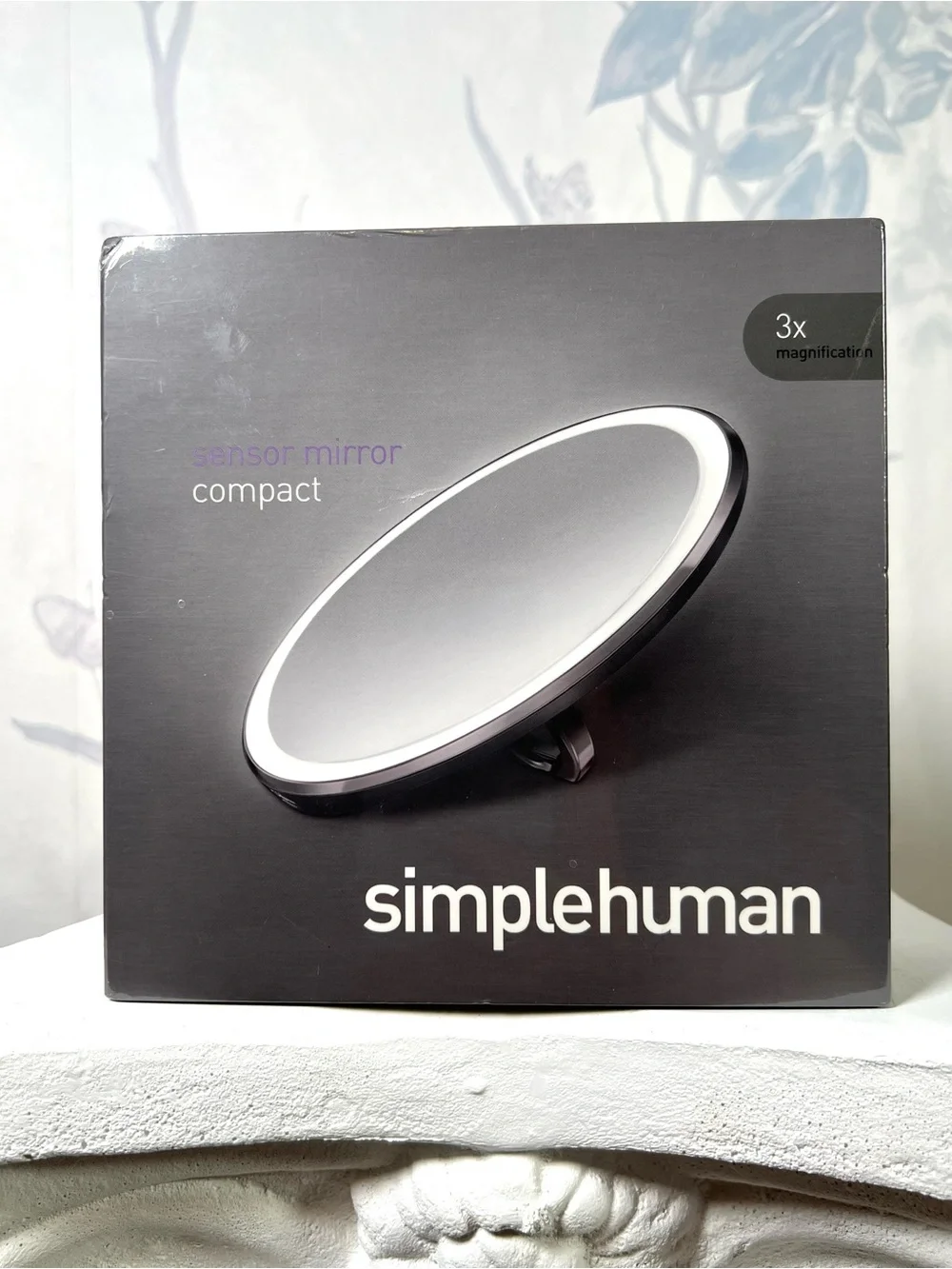 Simple human Compact Sensor Mirror - Black Stainless Steel
